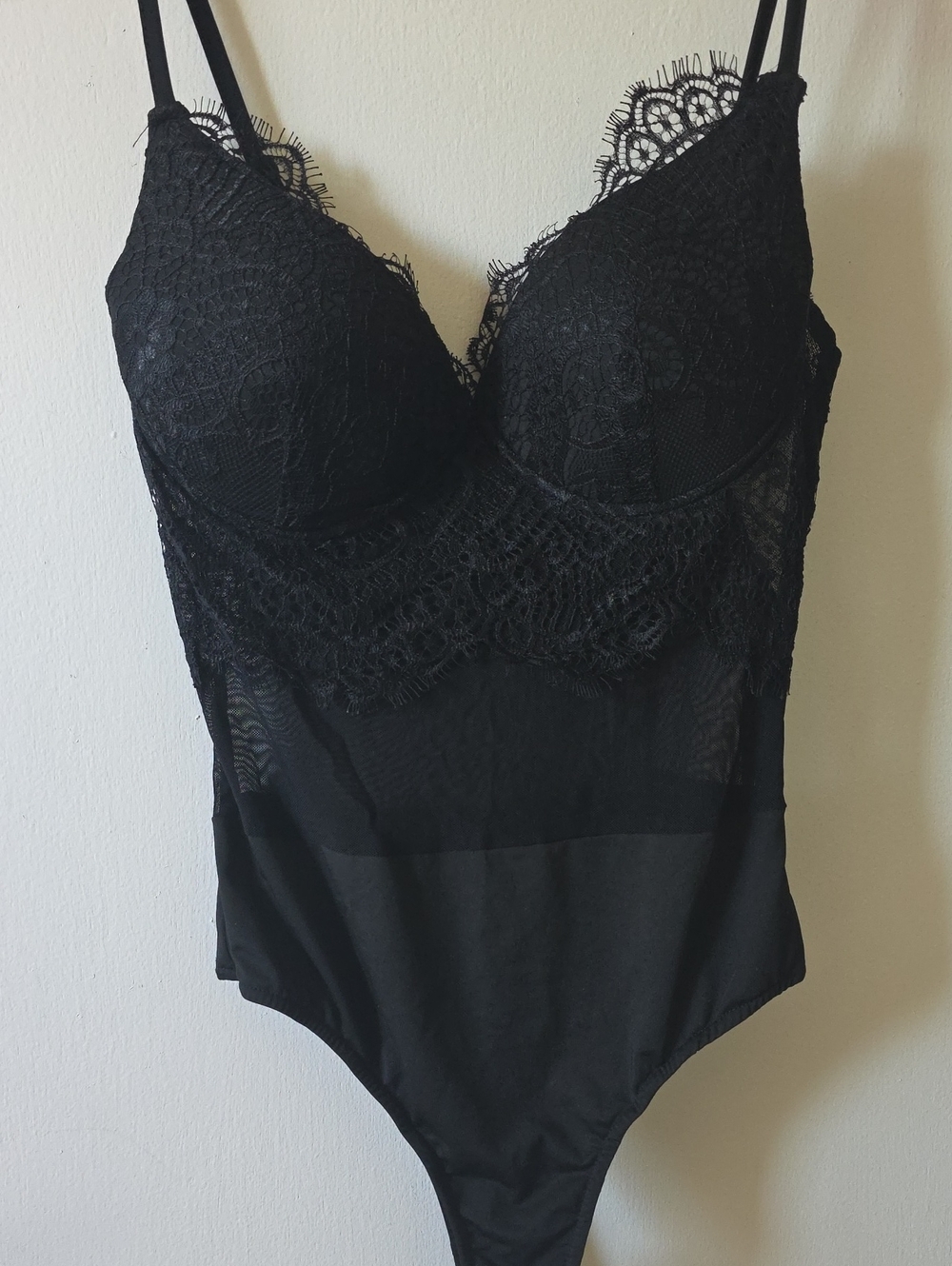 NWT Windsor Black Lace Bodysuit- Small
